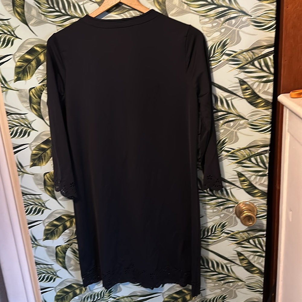 F6-  black dress lands end small sm s - Picture 4 of 4
